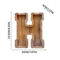 thumbnail image 5 of Qonioi Wooden Letter Savings Bank, Transparent Glass Coin Bank with English Alphabet, Money Box, Piggy Bank, 5 of 6