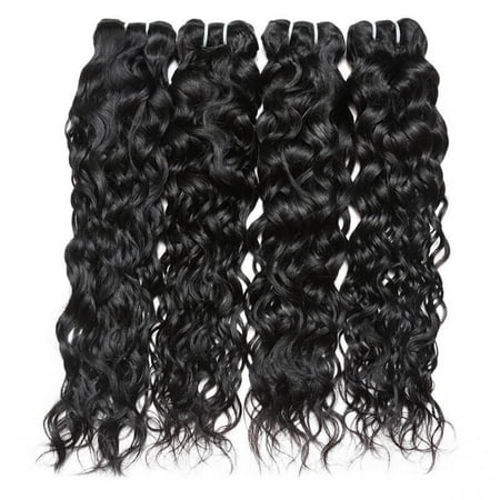 Allove 7A Peruvian Water Wave Virgin Hair 4pcs /Lot Wet and Wavy Hair Bundles,