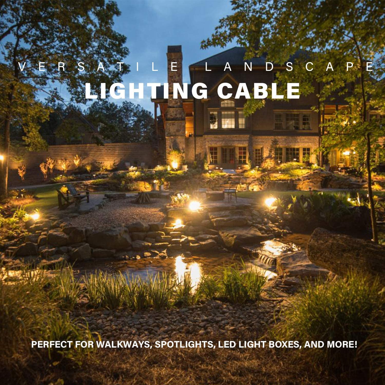 50' Landscape Lighting Light wire #16 out of Malibu kit 16 gauge wiring 