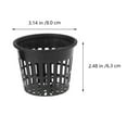 thumbnail image 2 of ADDHAT 40Pcs Hydroponic Net Cups Black Plastic Planting Pots with Air Permeability for Garden and Home Use, 2 of 8