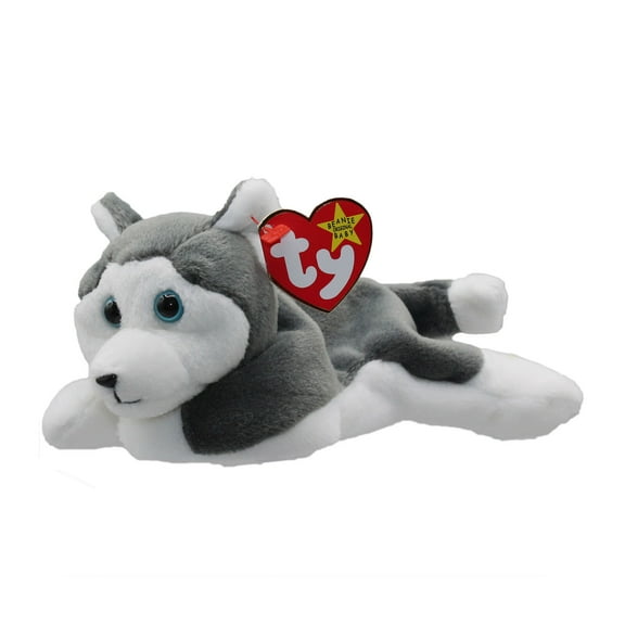 Ty Beanie Baby - NANOOK the Husky Dog (7.5" Plush) (BONUS ONE RANDOM TY ERASER)