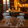 thumbnail image 4 of Lavish Home Backless 24-Inch Folding Stool with 225lb Capacity (Gray), 4 of 12