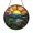 Acrylic 3.5 Inch, variant on Scenic Mountain River Sunrise Stained glass suncatcher Window Decor, Wildflower Landscape Art Hanging, Vibrant Nature Light Catcher
