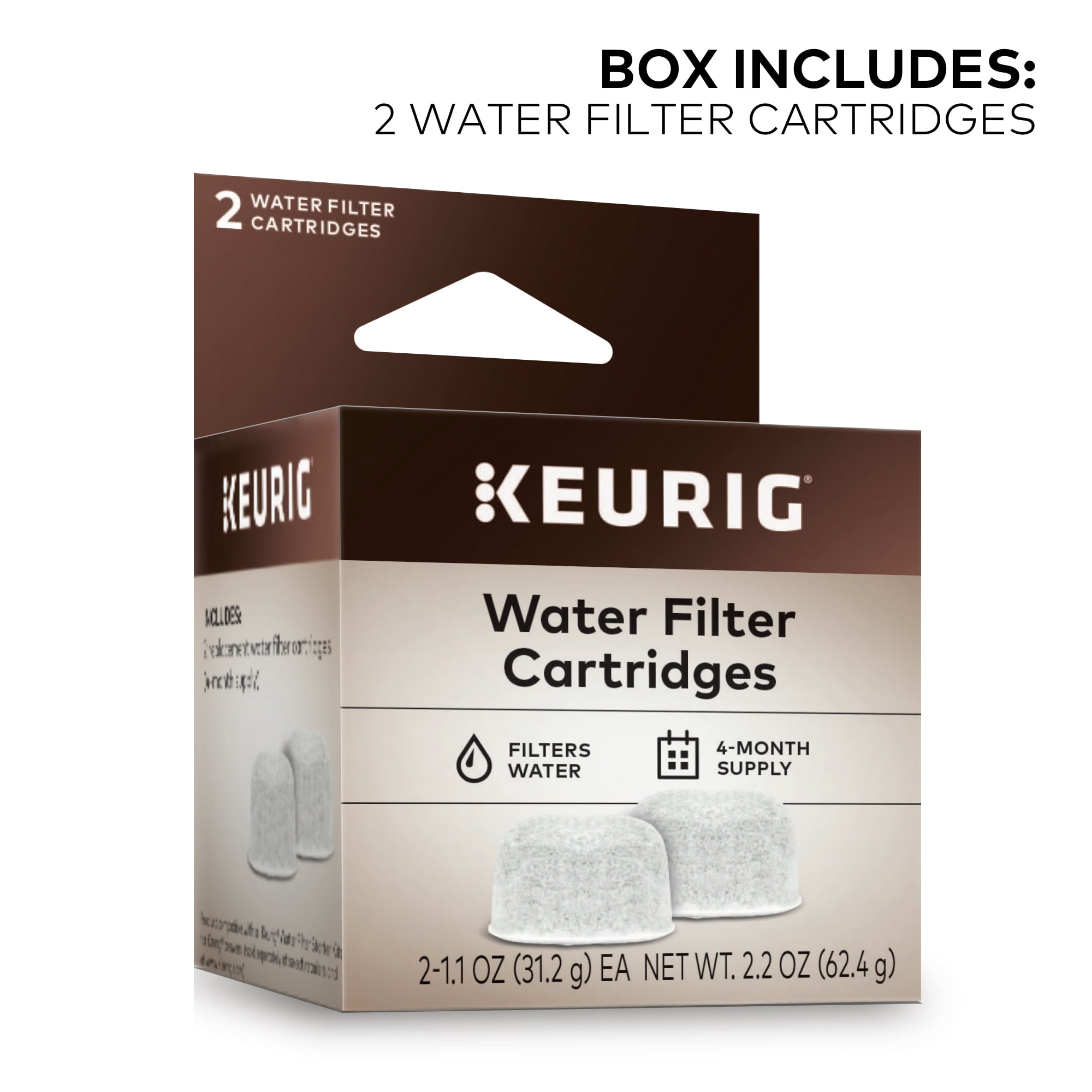 KeurigÂ® 2Pack Water Filter Refill Cartridges, 2 count, For use with