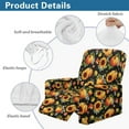 thumbnail image 5 of Xoenoiee Pumpkin Sunflower Maple Leaves Print Recliner Slipcovers 4-Pieces Lazyboy Covers Couch Chair Cover Thanksgiving Decor Non Slip Reclining with Pockets Furniture Protector for Living Room, 5 of 7