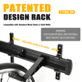 thumbnail image 2 of CD 5 Bike Wall Mount Adjustable Hook Hanger Storage Rack for MTB Road Bicycles, 2 of 9
