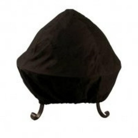 Catalina Creations All Weather Black Vinyl Fire Pit Cover with Double Stitched Elastic Band for Standard or Easy Access Spark Sc
