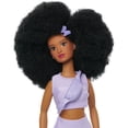 thumbnail image 4 of Naturalistas Pixie Puff Collection Peety 11-inch Fashion Doll and Accessories Peety, Curly 4C Textured Hair, Medium Brown Skin Tone, 4 of 8