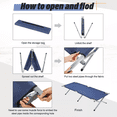 thumbnail image 2 of Catre Plegable para Acampar Portatil 189 cm X 64 cm X 42 Cm, Color Azul, 2 of 4