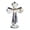 White, variant on Hand-Carved Crystal Cross Desk Decor - 6 Inch Spiritual Gift for Christians, Clear K9 Crystal Religious Figurine with 360° Faceted Design, Home Altar & Office Inspirational Ornament