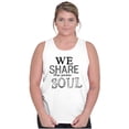 thumbnail image 4 of The Same Soul Love Soulmates Romantic Womens Plus Size Graphic Tank Top Brisco Brands 2X, 4 of 5