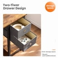 thumbnail image 7 of edx Computer Desk with Drawer 55 Inch PC Table Study Desk with 2-Tier Drawers Storage Shelf Headphone Hook, Modern Simple Style Laptop Desk for Bedroom, Gaming, 7 of 7