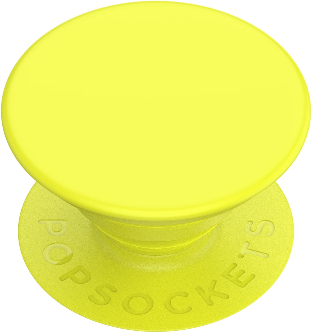 ​​​​PopSockets: Phone Grip with Expanding Kickstand, Pop Socket for Phone - Neon Yellow
