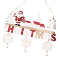 thumbnail image 3 of Etiquetas colgantes navideñas Macarena madera con campanas 22 cm x 0,5 cm x 16 cm, 3 of 8