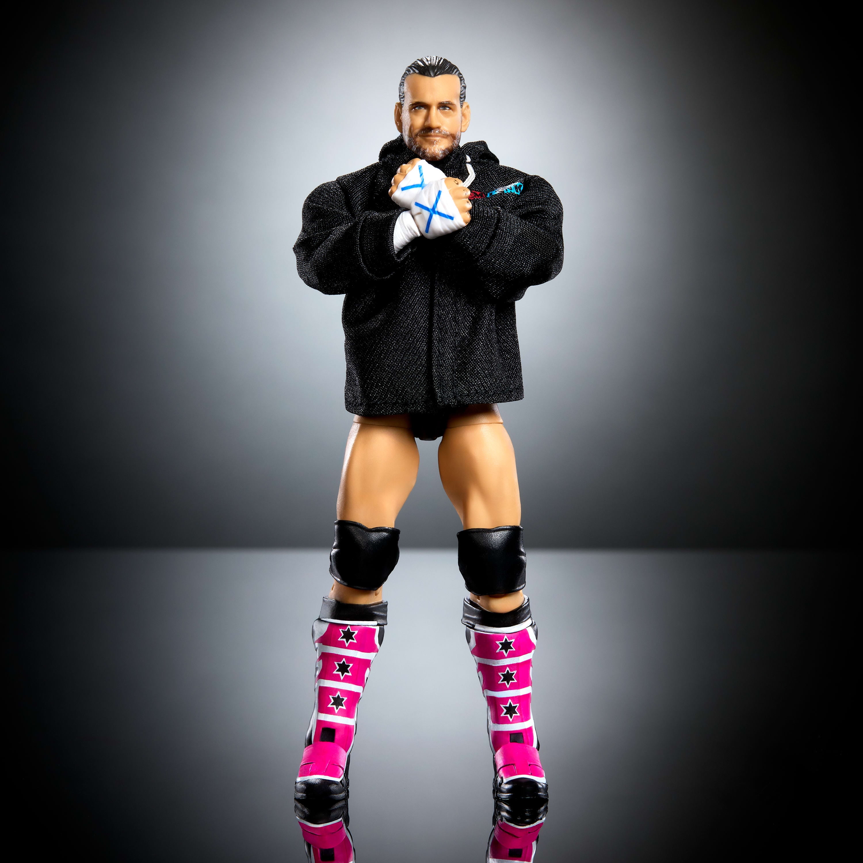 WWE-Figurine articulée Ultimate CM Punk-15cm avec accessoires