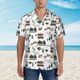 thumbnail image 2 of Fotbe Camping Caravan 2 Camisa Hawaiana para Hombre Unisex – Camisa Casual de Verano con Botones de Manga Corta de Algodón y Lino,3X-Large, 2 of 7