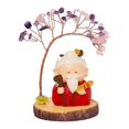 thumbnail image 2 of Mini estatua de Buda con árbol del dinero, figura en miniatura, centro de mesa, recuerdo Estilo F, 2 of 7