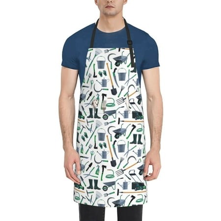 

Adobk Aprons Adjustable Bib Aprons with 2 Pockets Cooking Kitchen Chef Apron for Women and Men-Men-Modern Industry