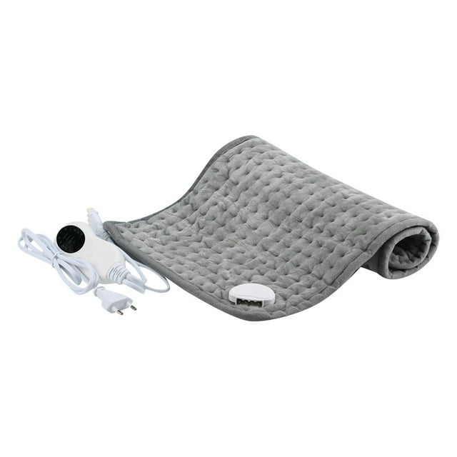 Heating Pad Blanket Polyester 10 Gears 3 Timer Settings Soft Extra Long Cord Machine Washable for Winter Back Neck Shoulders