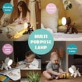 thumbnail image 5 of Children Battery Powered Cute Folding Puppy Table Lamp,Creative Bedroom Bedside USB Led Eye Protection Toddler Puppy Reading Night Light for Kids Room Decor,Nursery (White), 5 of 5