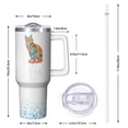 thumbnail image 2 of Gift for Mom: 40oz Insulated Tumbler, Stainless Steel Vacuum Thermos Cup with Straw Lid, Keeps Beverages Cold for Hours, Perfect Mother's Day Gift Idea for Her, Grandma, 2 of 5