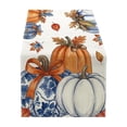 thumbnail image 2 of Maple Leaf Table Runner Fall Thanksgiving Dining Table Decor Water Resistant Washable Autumn Holiday Table Flag, 2 of 6