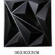 thumbnail image 1 of Panel De Pared 3d Negros 30x30 Cm 10 Piezas Decoración, 1 of 5