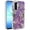 Purple, variant on For Samsung A17 5G Muti-Color Floral Bling Stones Ornaments Case - Green