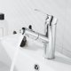 thumbnail image 2 of Grifo monomando para lavabo, Grifo de cocina con ducha extraíble, Grifo de cocina de un solo orificio, Grifo de baño, Antisalpicaduras, Mezclador de agua fría y caliente, 2 of 5