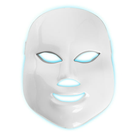 7 Colors Led Face Mask - LED Light Photon Face Mask Skin Rejuvenation, LED Facial Mask, LED Photon Mask for Anti-aging, Brightening, Improve (Best Natural Face Mask For Wrinkles)