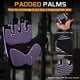 thumbnail image 2 of Guantes de gimnasio Sunnex Fingerless para mujeres de levantamiento de pesas, 2 of 7