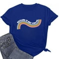 thumbnail image 2 of LSLJS T-Shirt Graphique Mode à Manches Courtes Col Rond Décontracté Printemps et Été pour Femmes, Cadeaux pour Femmes, 2 of 6