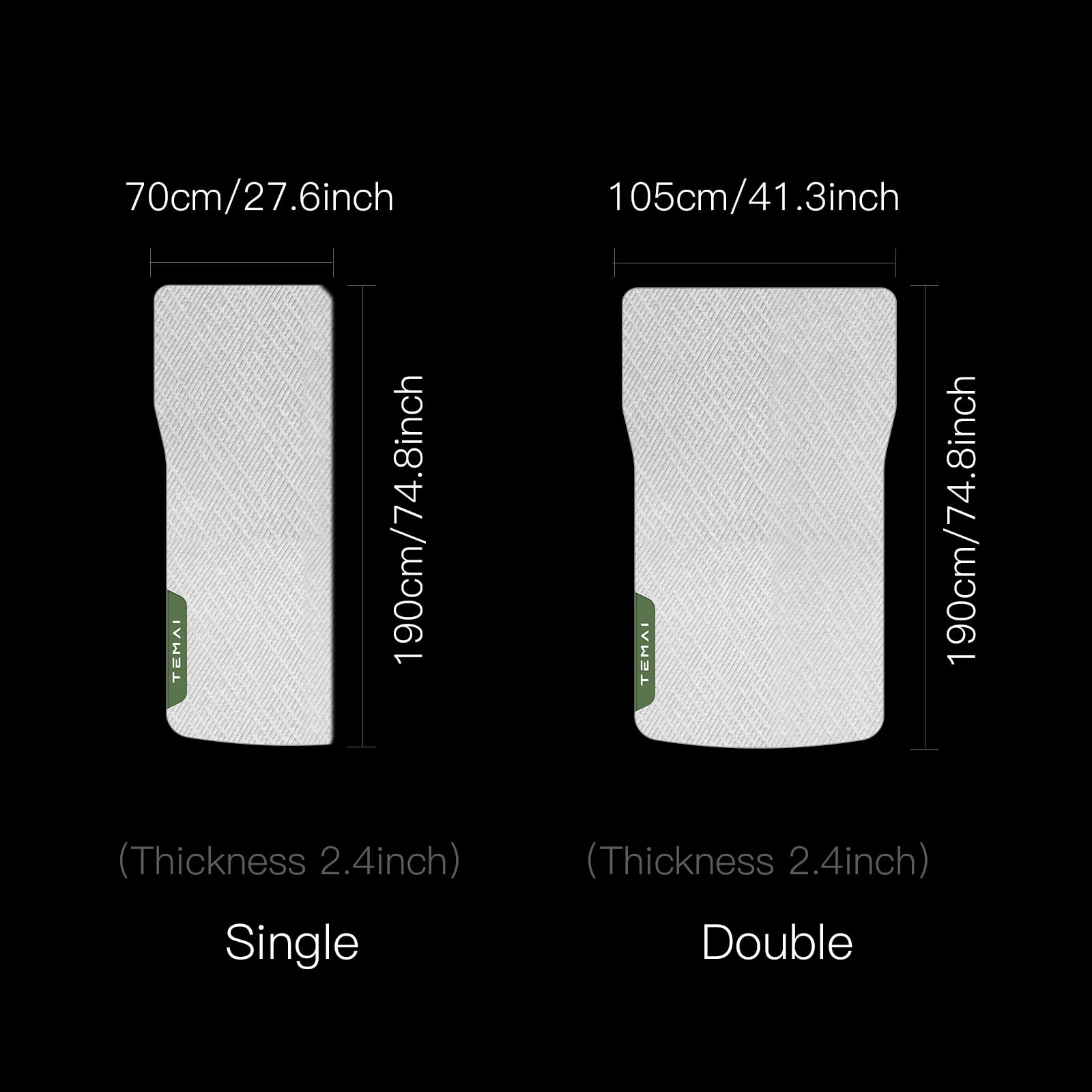Tesla Model Y Camping Slow-Rebound Memory Foam Sleeping Pad