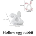 thumbnail image 3 of Sokhug Hollow Easter Bunny Silicone Mold – Folded Ear Design for Candle Plaster, Multicolor, 3 of 6