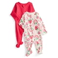 thumbnail image 4 of Wonder Nation Organic Cotton Baby Unisex Zip Front Footed Sleep N Play Pajamas, 2-Pack, Sizes Preemie-6/9 Months, 4 of 4
