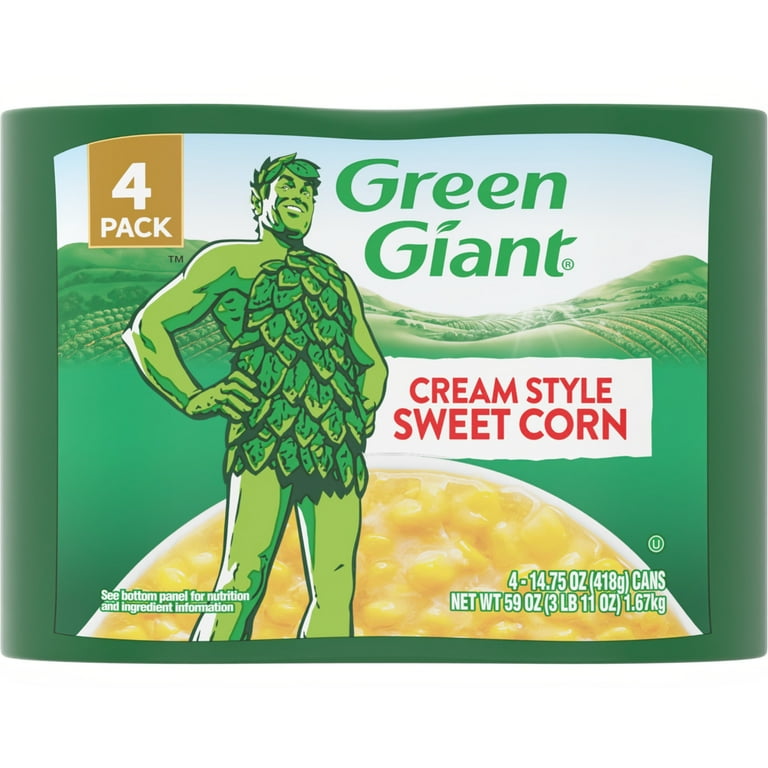 Green Giant Cream Style Sweet Corn, 4 Pack, 14.75 oz, Shelf Stable