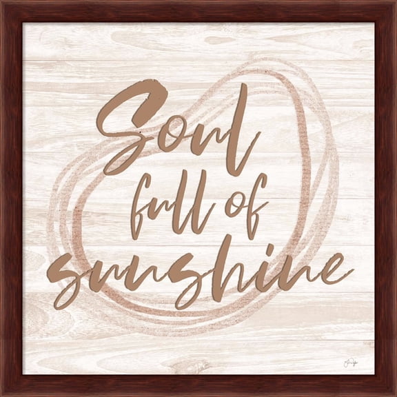 Great Art Now Soul Full of Sunshine by Yass Naffas Designs, Framed Wall Art, 13.25W x 13.25H