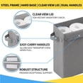 thumbnail image 4 of Toilet Paper Storage Basket, Bathroom Tissue Organizer Holds 12 Regular or 9 Mega Rolls, Slim RV-Friendly, Gray, 4 of 6
