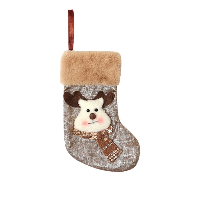 Christmas Socks Holiday Gift Bags, Polyester Decorative Pendants for Tree Fireplace Window Staircase, Festive Indoor Decor