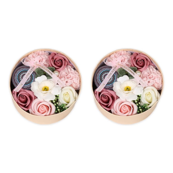 Toystoory Flor de jabones realistas para regalo elegante de decoración del hogar flor artificial mezclada de amplia aplicación Type1 NO1