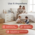 thumbnail image 6 of Lasko 8" 1500W Bathroom Space Heater with ALCI Safety Plug and Timer, White, CD08200, 6 of 16