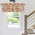 thumbnail image 5 of Summer Watercolor Flowers Window Valance for Kitchen, Colorful Floral Linen Background Rod Pocket Short Curtain for Small Windows, Light Filtering Decorative Valance, 54 x 18 Inch, 1 Panel, 5 of 9
