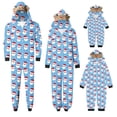 thumbnail image 6 of XUNKUSGA Christmas Pajamas for Family Classic Print Hooded Fleece Zip Up Jumpsuit Pjs Soft Skin Friendly Long Sleeve Family Matching Christmas Onesie Pajamas Holiday Loungewear,Size 6-9 M, 6 of 8