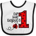 thumbnail image 3 of Inktastic Our Little Ladybug is 1 Boys or Girls Baby Bib, 3 of 4