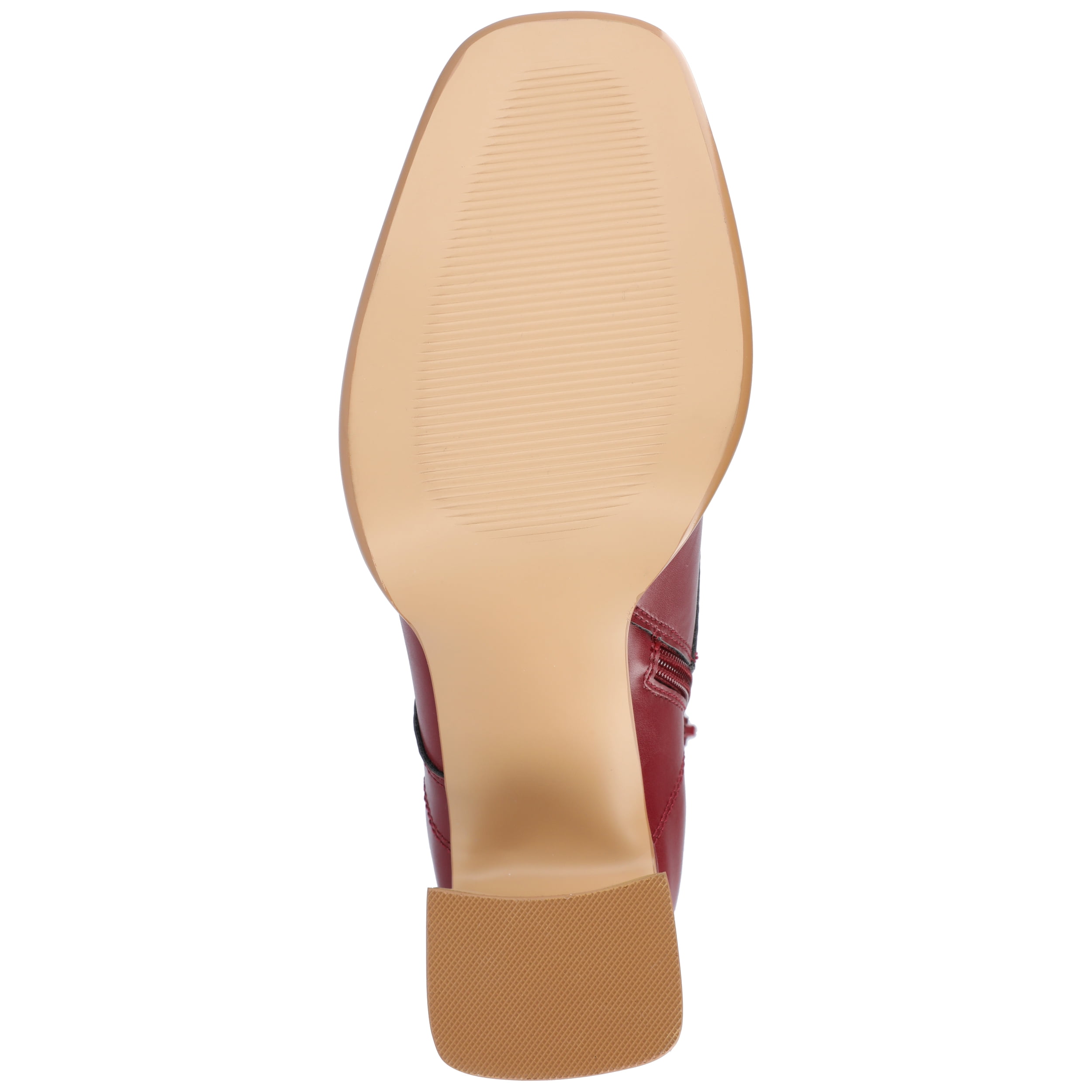 Journee Womens Kalindi Lace Up and Zip Entry Square Toe Booties, Widths Available