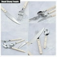 thumbnail image 2 of changqing xie Rivet ABS Clamp Handle Kitchen Stainless Steel Silverware Tableware Flatware Cutlery Set Steak Knife Fork Spoon Teaspoon Western Tableware Butter Knife Set, 2 of 9