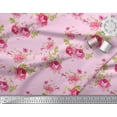 thumbnail image 3 of Soimoi Cotton Duck Fabric Leaves,Rose & Peony Floral Print Fabric by The Yard 56 Inch Wide, 3 of 3