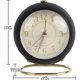 thumbnail image 5 of Retro Analog Alarm Clock, Silent Non-Ticking Metal Alarm Clock, Bedside Alarm Clock Loud Alarm, Battery Powered, for Bedroom, Kitchen, Office (Black), 5 of 5