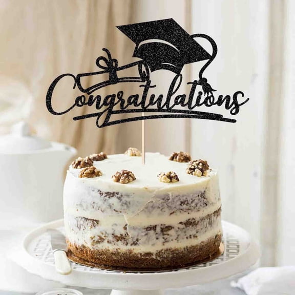 Graduation Season Cake Topper Cap Theme Decoration Plugin, Bachelor Diploma Party Supplies, Congrats Baking Accessory