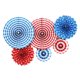 thumbnail image 1 of Advancent 6 unids/set ventilador plegable de papel fiesta decoración de fiesta en casa decoración de una sola capa ventilador de flores Kits de decoración para fiestas nueve, 1 of 5